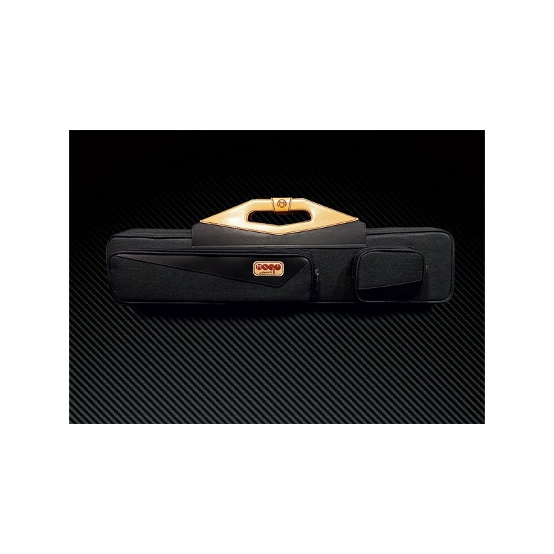 Semi-leather cue case Black