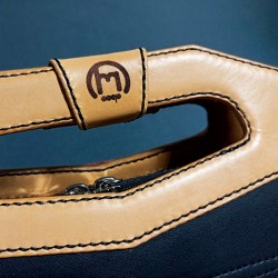 Semi-leather cue case Black