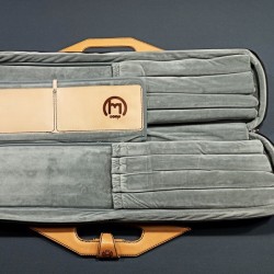 Semi-leather cue case Black