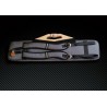 Semi-leather cue case Grey