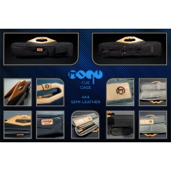 Semi-leather cue case Black