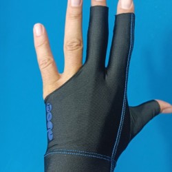 Glove Black-blue design